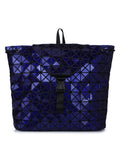 BAOMI Geometric Range Blue Color Soft One Size Backpack