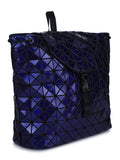 BAOMI Geometric Range Blue Color Soft One Size Backpack