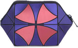 BAOMI Geometric Cosmetic Pouch Soft Purple/Orange Handbag