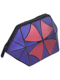 BAOMI Geometric Cosmetic Pouch Range Purple + Orange Color Soft One Size Handbag