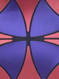 BAOMI Geometric Cosmetic Pouch Range Orange + Purple Color Soft One Size Handbag
