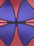BAOMI Geometric Cosmetic Pouch Range Orange + Purple Color Soft One Size Handbag