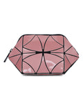 BAOMI Geometric Cosmetic Pouch Range Pink Color Soft One Size Handbag