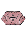 BAOMI Geometric Cosmetic Pouch Range Pink Color Soft One Size Handbag