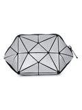 BAOMI Geometric Cosmetic Pouch Range Silver Color Soft One Size Handbag