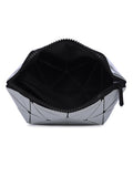 BAOMI Geometric Cosmetic Pouch Range Silver Color Soft One Size Handbag