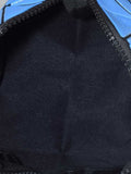BAOMI Geometric Cosmetic Pouch Soft Blue Handbag