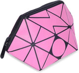 BAOMI Geometric Cosmetic Pouch Soft Pink Handbag