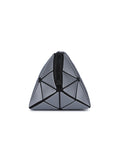 BAOMI Geometric Cosmetic Pouch Range Grey Color Soft One Size Handbag