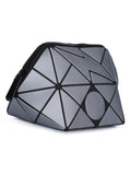 BAOMI Geometric Cosmetic Pouch Range Grey Color Soft One Size Handbag