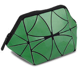 BAOMI Geometric Cosmetic Pouch Soft Green Handbag