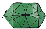 BAOMI Geometric Cosmetic Pouch Soft Green Handbag