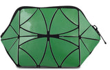 BAOMI Geometric Cosmetic Pouch Soft Green Handbag