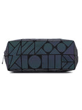 BAOMI Geometric Cosmetic Pouch Box Soft Grey Handbag