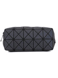 BAOMI Geometric Cosmetic Pouch Box Range Grey Color Soft One Size Handbag