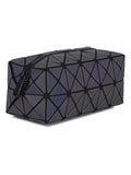 BAOMI Geometric Cosmetic Pouch Box Range Grey Color Soft One Size Handbag