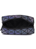 BAOMI Geometric Cosmetic Pouch Box Range Grey Color Soft One Size Handbag