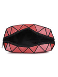 BAOMI Geometric Cosmetic Pouch Box Soft Pink Pouch