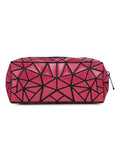 BAOMI Geometric Cosmetic Pouch Box Range Red Color Soft One Size Pouch