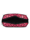 BAOMI Geometric Cosmetic Pouch Box Range Red Color Soft One Size Pouch