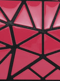 BAOMI Geometric Cosmetic Pouch Box Range Red Color Soft One Size Pouch