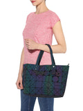 BAOMI Geometric Range Grey Color Soft One Size Handbag