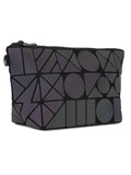 BAOMI Geometric Multipurpose Pouch Soft Grey Handbag