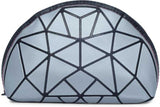 BAOMI Geometric Multipurpose Pouch Soft Silver Clutch