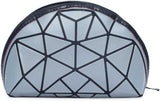 BAOMI Geometric Multipurpose Pouch Soft Silver Clutch