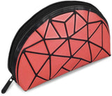 BAOMI Geometric Multipurpose Pouch Soft Red Clutch