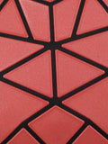 BAOMI Geometric Multipurpose Pouch Soft Red Clutch