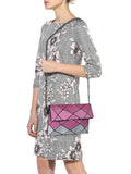 BAOMI Geometric Sling Bag Range Assorted Pnk Color Soft One Size Sling Bag