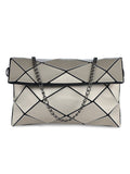 BAOMI Geometric Sling Bag Range Silver Color Soft One Size Sling Bag