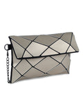 BAOMI Geometric Sling Bag Range Silver Color Soft One Size Sling Bag