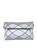 BAOMI Geometric Sling Bag Soft Silver Sling Bag
