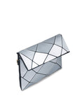 BAOMI Geometric Sling Bag Soft Silver Sling Bag