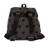 BAOMI Geometric Sling Bag Soft Silver Backpack