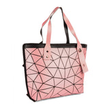 BAOMI Geometric Tote Range Rose Gold Color Soft One Size Handbag