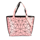 BAOMI Geometric Tote Range Rose Gold Color Soft One Size Handbag