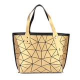 BAOMI Geometric Tote Range Yellow Gold Color Soft One Size Handbag