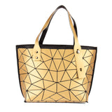 BAOMI Geometric Tote Range Yellow Gold Color Soft One Size Handbag