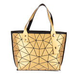 BAOMI Geometric Tote Soft Yellow Gold Handbag