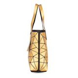 BAOMI Geometric Tote Range Yellow Gold Color Soft One Size Handbag