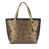 BAOMI Geometric Tote Soft Brown Handbag