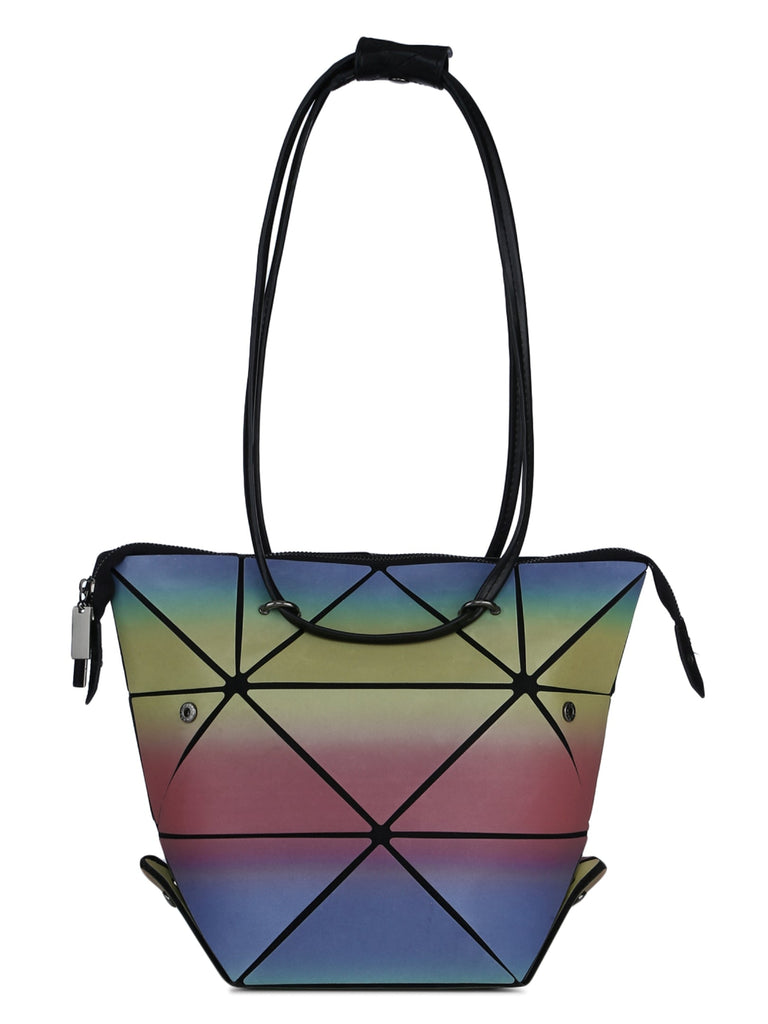 BAOMI Geometric Tote Range Assorted Color Soft One Size Handbag