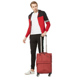 SWISSBRAND C VEVEY Range Rose Red Color Soft Cabin Luggage