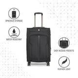 SWISSBRAND C GRANDE Range Black Color Soft Cabin Luggage
