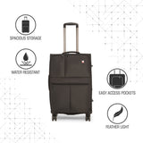 SWISSBRAND C VEVEY Range Black Color Soft Cabin Luggage