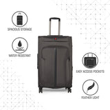 SWISSBRAND C GRANDE Range Dark Grey Color Soft Cabin Luggage