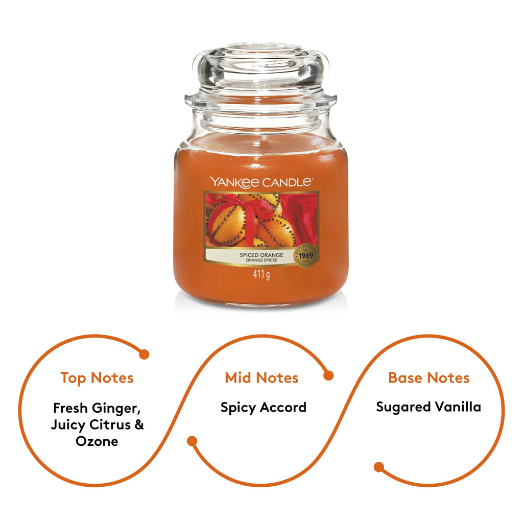 Yankee Candle Original Spiced Orange Medium Jar Scented Candle – Beauty  Scentiments